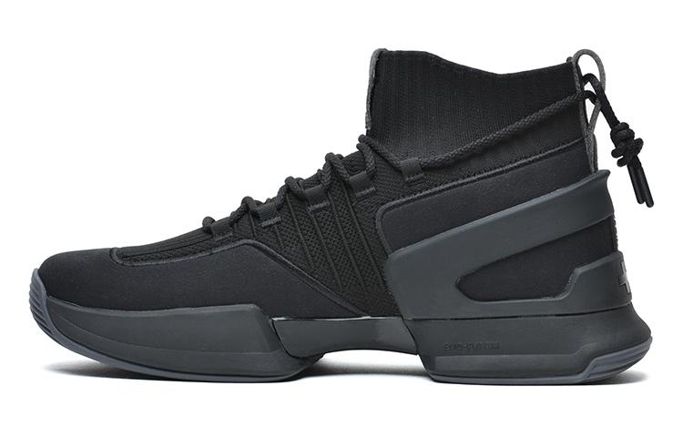 EQLZ EQUALIZER Zero Evo Wear-Resistant Mid-Top Basketball Shoes Men's Black