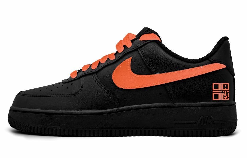 Nike Air Force 1 Low-Top Skateboard Shoes Unisex Orange