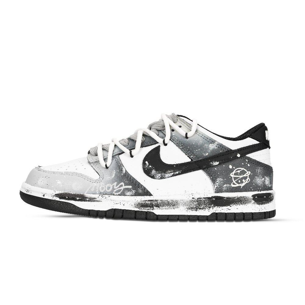 Nike Dunk Panda, Xingji Abrasion Resistant Low Top Skateboard Shoes Unisex Black White Gray