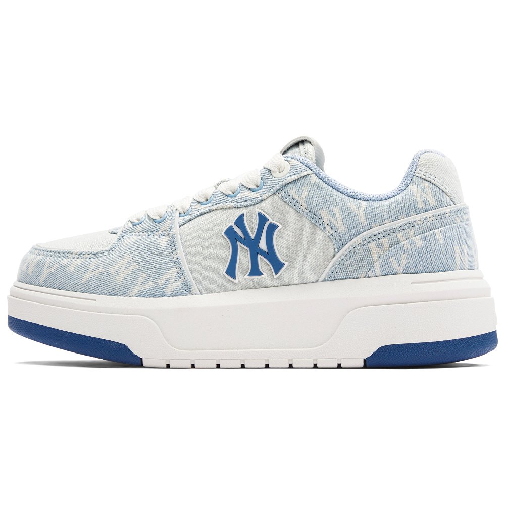 MLB Chunky Liner Wear-Resistant Low-Top Skateboard Shoes Unisex Sky Blue