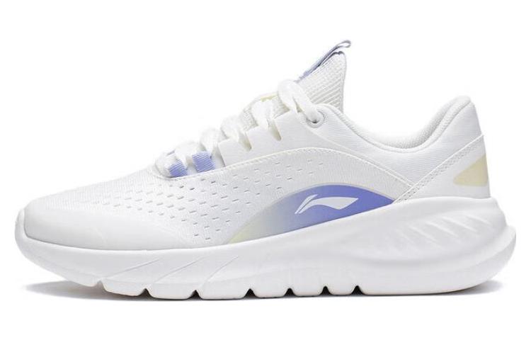LiNing EazGo Easy To Fit Durable Breathable Low-Top Running Shoes Women's White Purple
