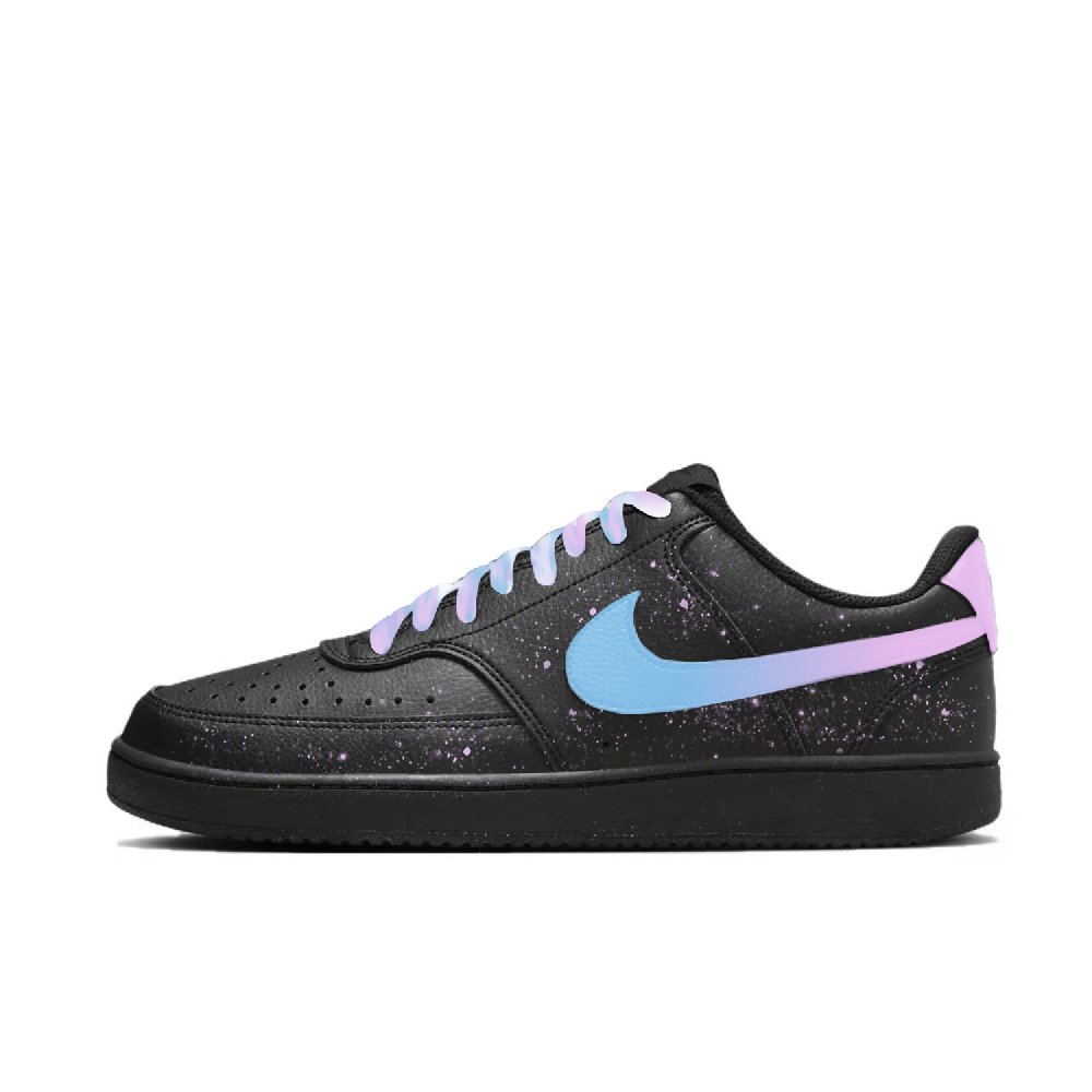Nike Court Vision Low Wear-Resistant Slip-Resistant Low-Top Skateboard Shoes Unisex Black