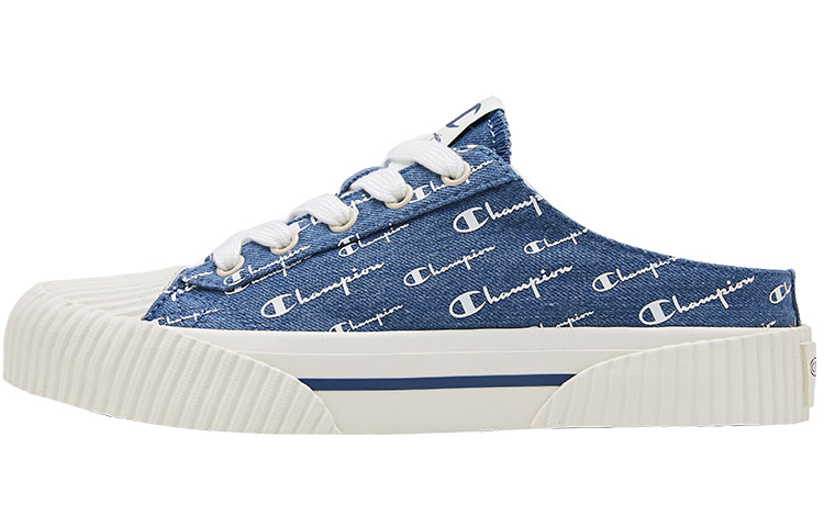 Champion Campus Skateboard Shoes Women's Low top Denim Blue