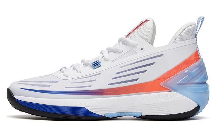 Anta Advance 5 Magic Potion Cushioning Anti-Slip And Wear-Resistant Low-Top Basketball Shoes Men's White Blue