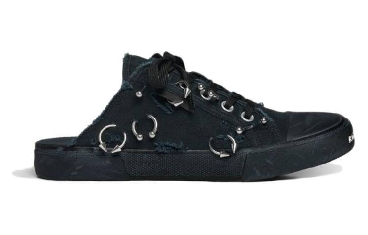 Balenciaga Paris Closed Toe Slippers Women's Black