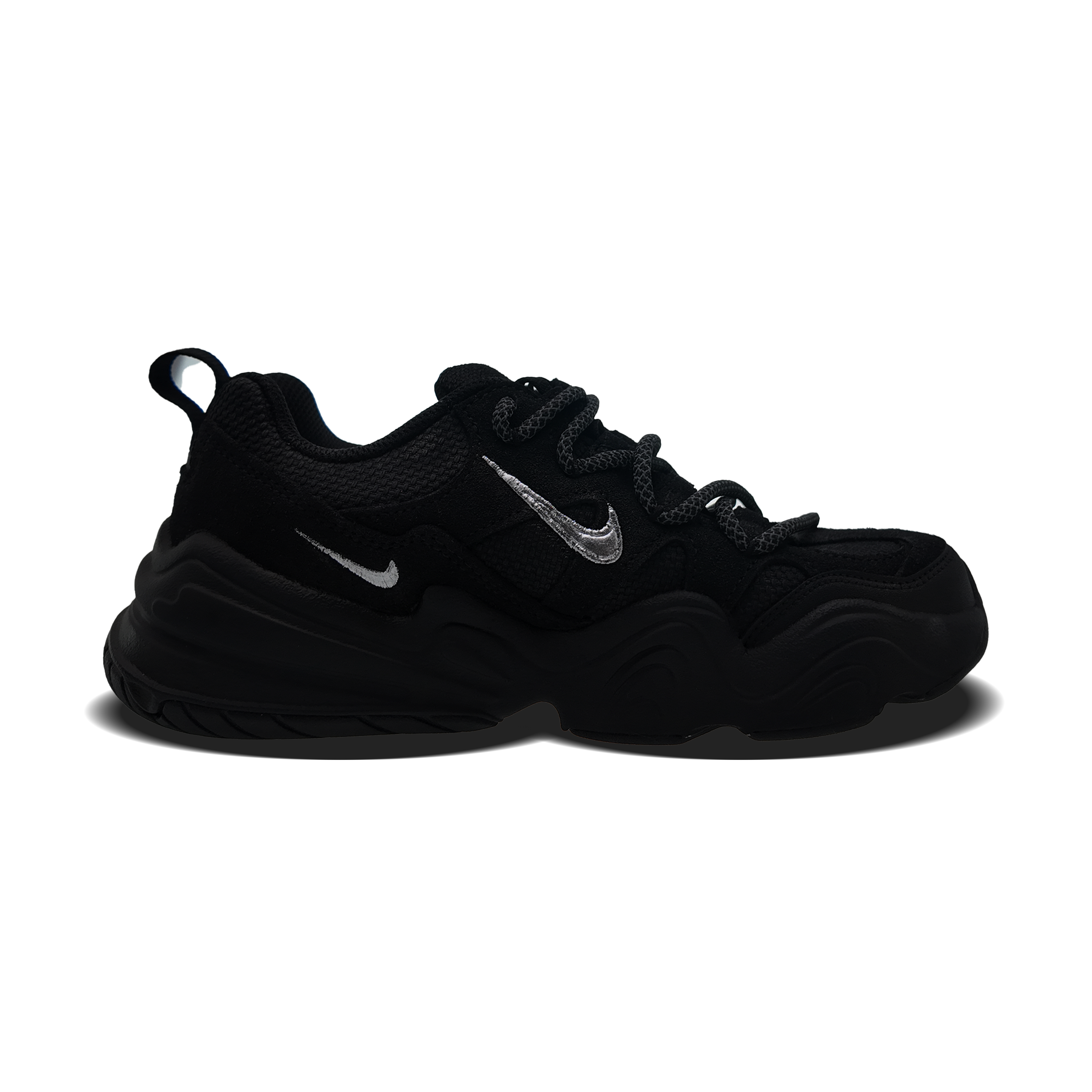 Nike Tech Hera Abrasion Resistant Low top Casual Shoes Unisex Black Silver купить в интернет-магазине Yoocart с быстрой доставкой по России.