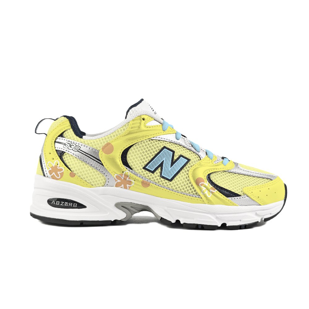 New Balance NB 530 Abrasion Resistant Low Top Running Shoes Unisex Yellow Pink