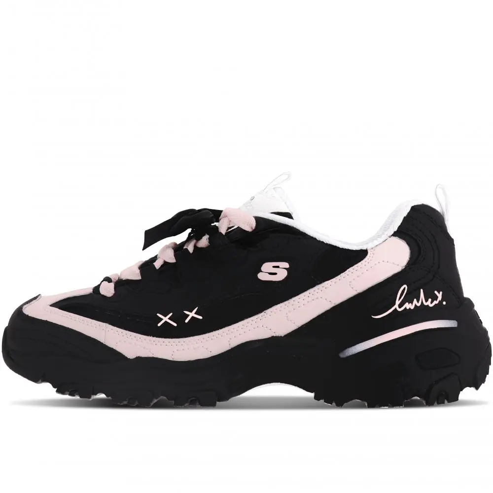 Skechers D'Lites 1.0 Chunky Sneakers Women's Low top Black/Pink