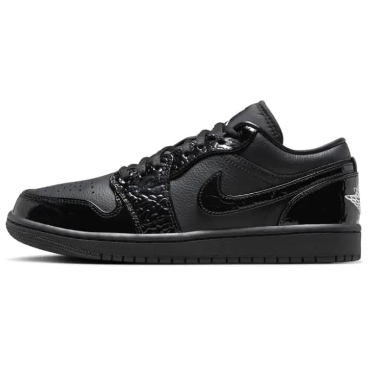 Jordan 1 Low Se Patent Elephant Black Women's