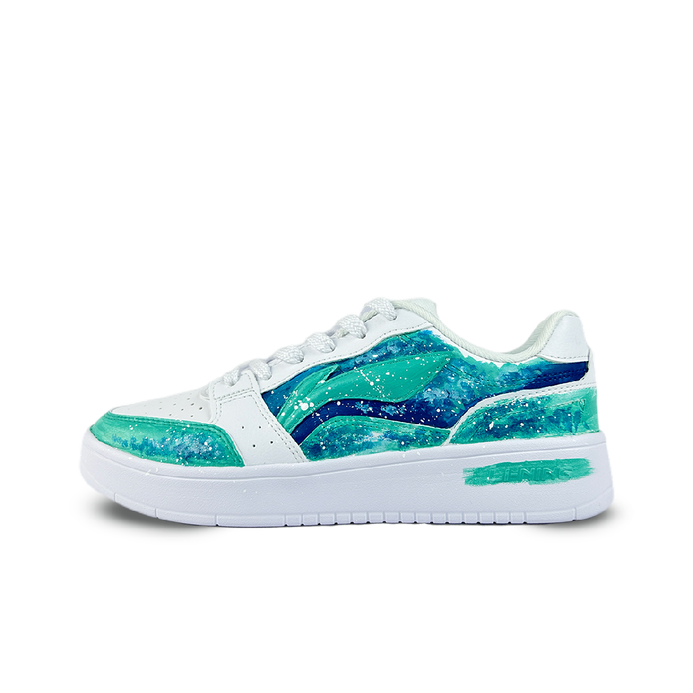 LINING Acer Truncatum Skateboard Shoes Men's Low top White/Blue/Green