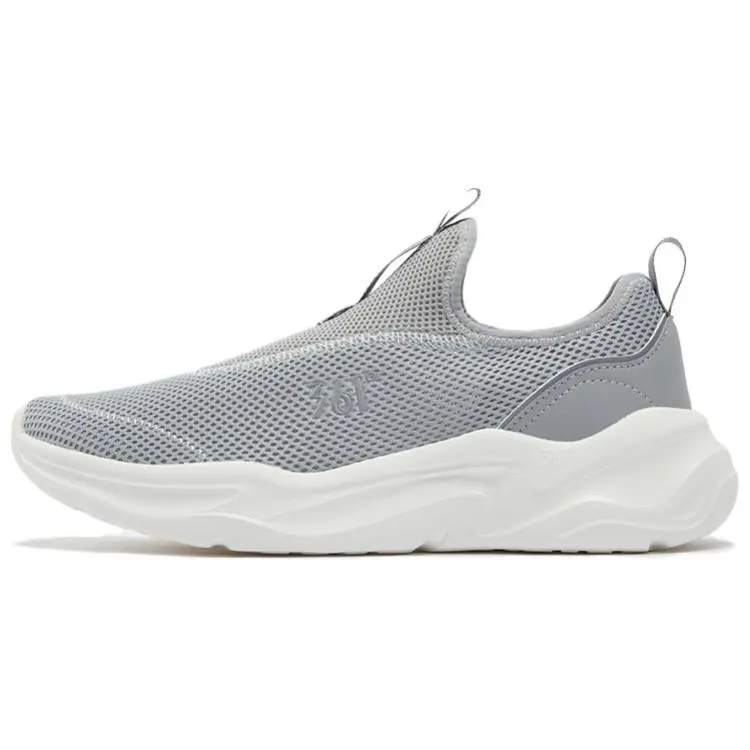 361° Abrasion Resistant Breathable Moisture Wicking Low Top Casual Shoes Men's Recycling Gray Feather White