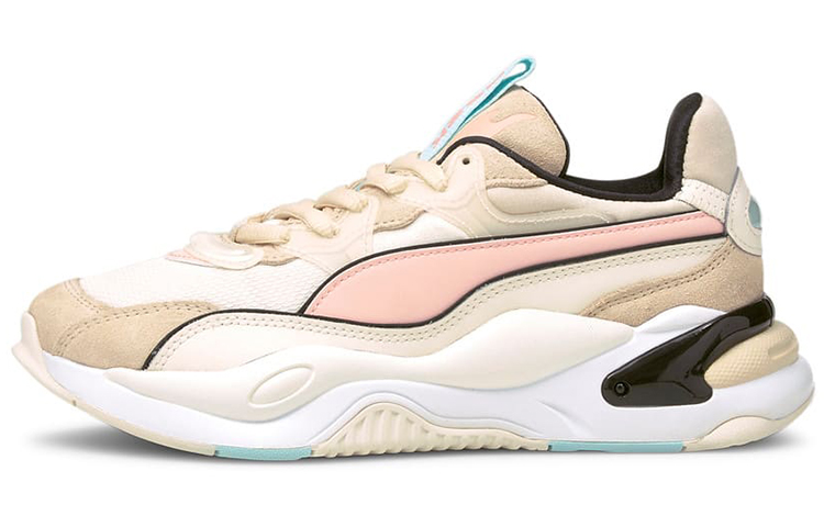 PUMA Rs 2K Metallic Sports Running Shoes For Khaki/Pink Women's