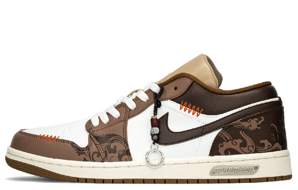 Jordan Air Jordan 1 Vintage Basketball Shoes Men Low Top Brown