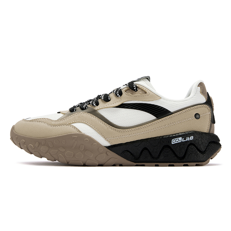 361° Wear resistant And Lightweight Low top Casual Shoes Men's Apricot Tea Brown