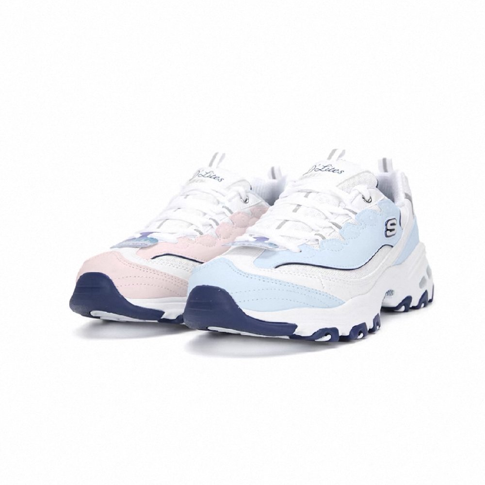 Skechers D'LIFES Chunky Sneakers Women's Low top Blue Pink