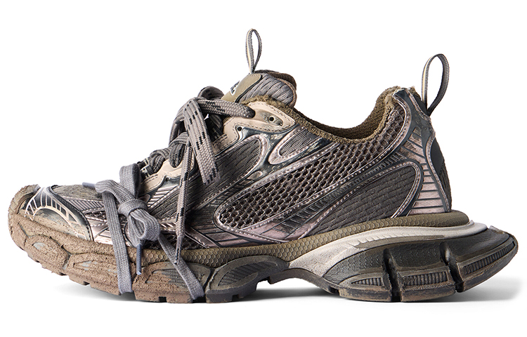 Balenciaga 3XL Sneaker Worn Out Sneakers 'Brown Mesh And Polyurethane'