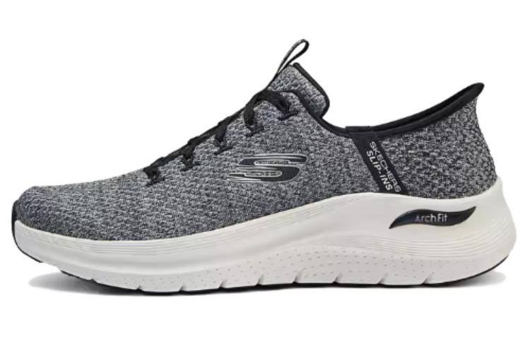 Skechers Slip Ins Low Top Running Shoes Men's White Black