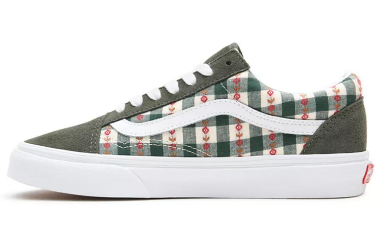 Vans Old Skool 'WhiteGreen Plaid'