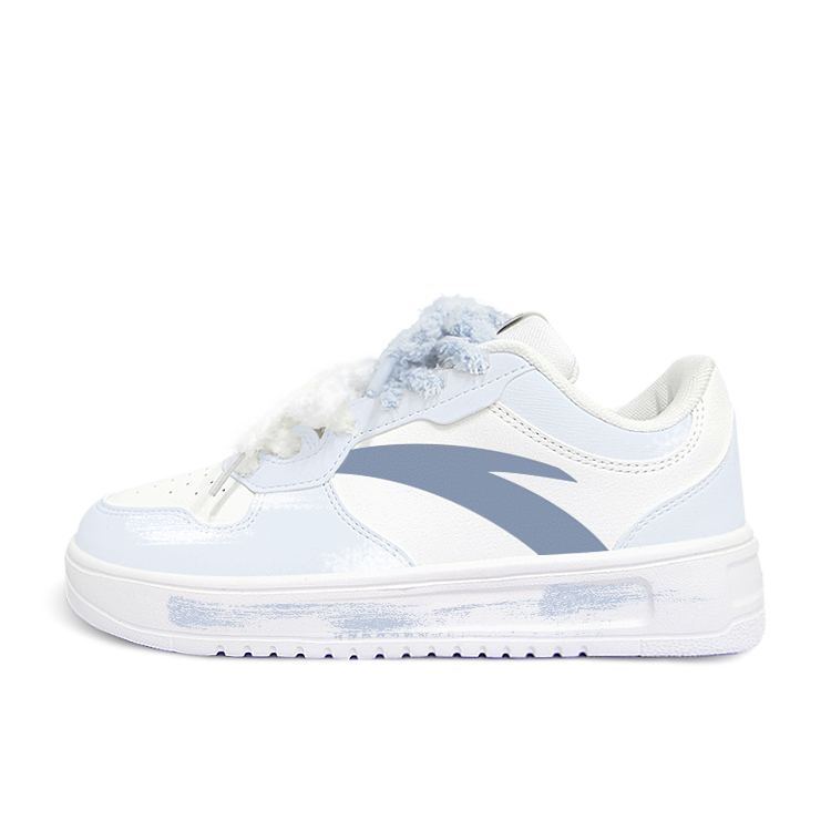 Anta Relaxed Anti Slip Wear Resistant Low Top Skateboard Shoes Unisex Blue