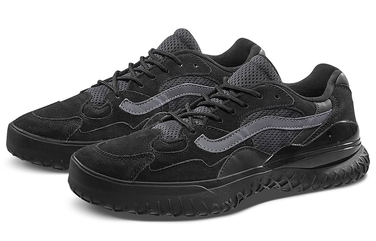 Vans Bsg City Trail Retro Low Tops Casual Skateboarding Shoes Unisex Black