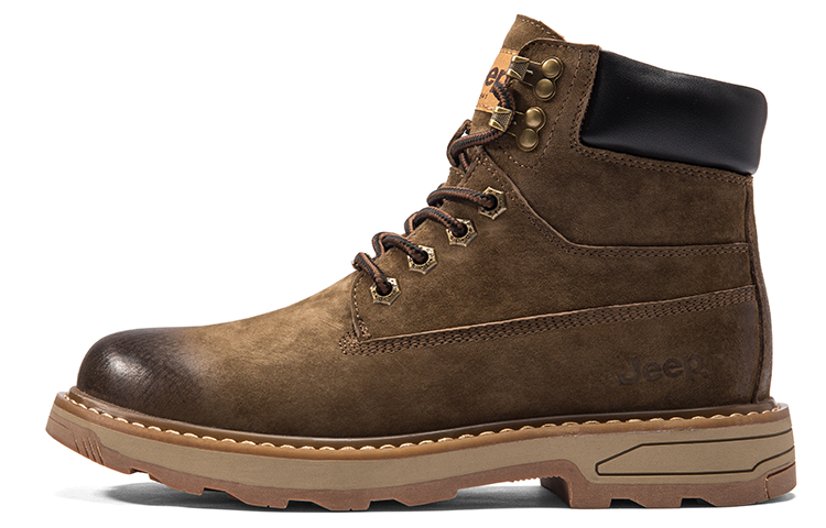 Jeep Knee High Martin Boot Men's Khaki