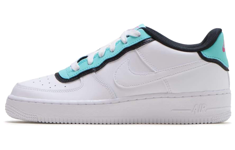 Nike Air Force 1 Low 'Double Layer   Aqua Black' Gs