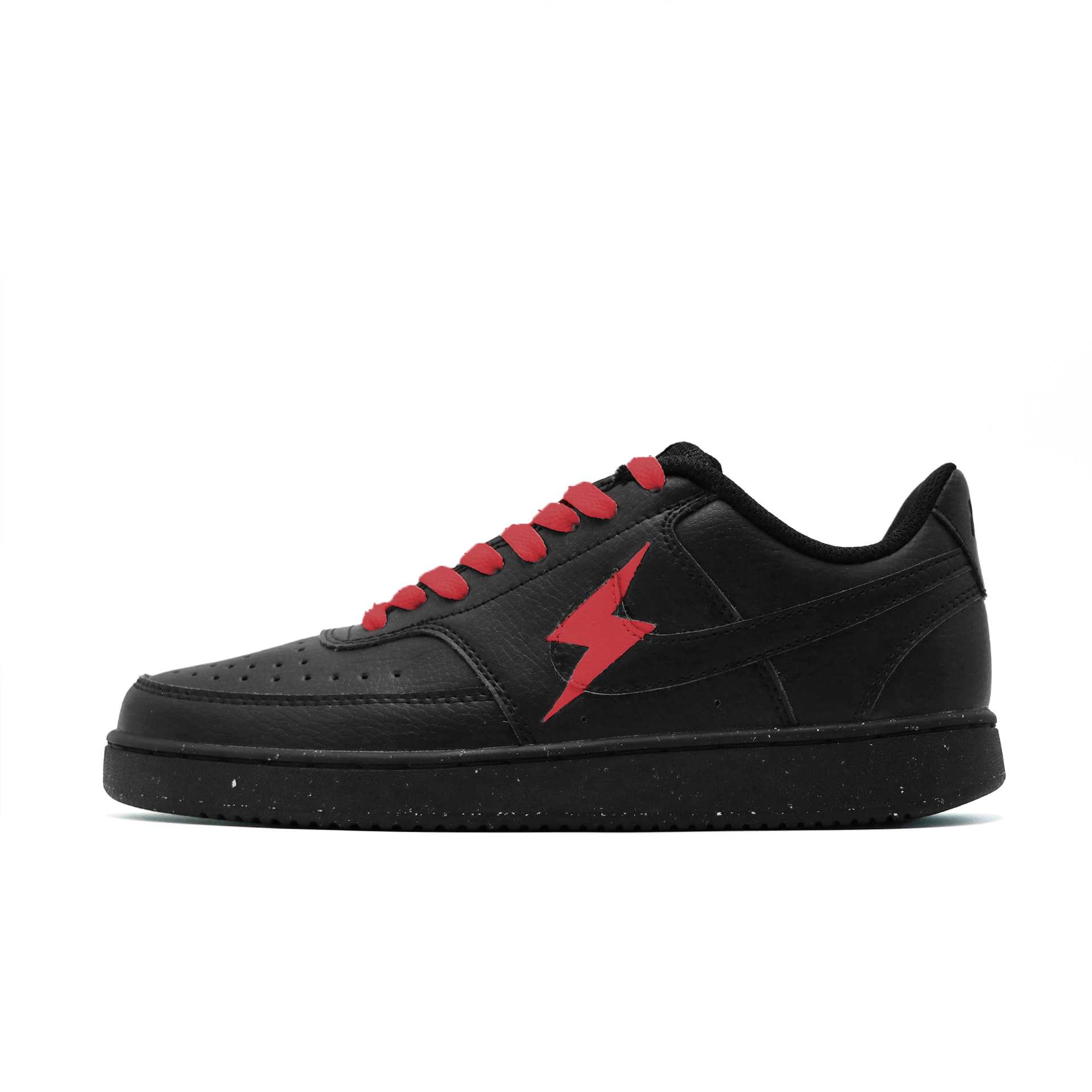 Nike Court Vision Low Momentary Flame Low top Skateboard Shoes Unisex Black