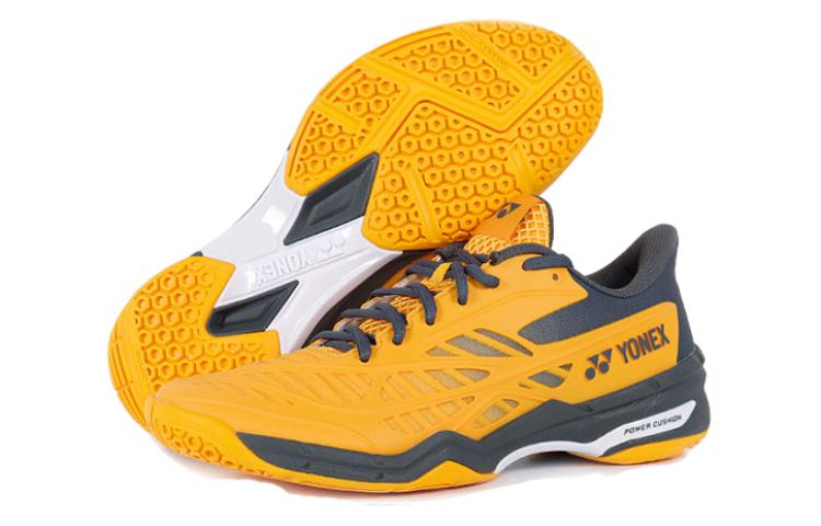 YONEX Cushioning Wear-Resistant Low-Top Badminton Shoes Unisex Yellow White купить в интернет-магазине Yoocart с быстрой доставкой по России.