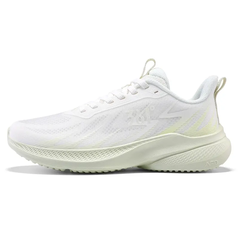 361° Abrasion Resistant Breathable Low Top Casual Running Shoes Women's White Green