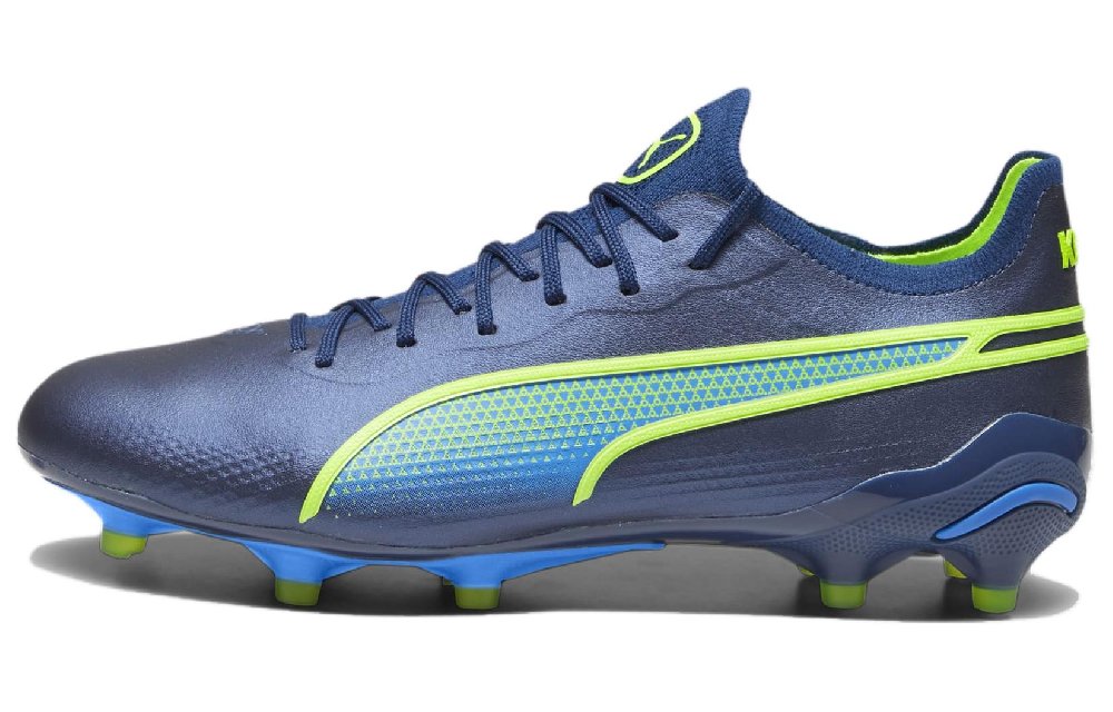 PUMA King Ultimate FG/AG Slip Resistant Soccer Shoes Women's Blue Green