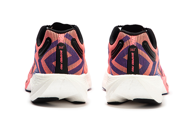 361° Speed 3 PRO Shock Absorbers Slip Resistant Abrasion Resistant Breathable Low top Running Shoes Unisex Begonia Pink