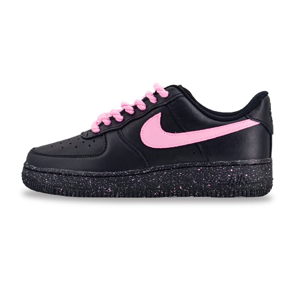 Nike Air Force 1 Wear-resistant And Lightweight Low-Top Skateboard Shoes Women's Black Pink
