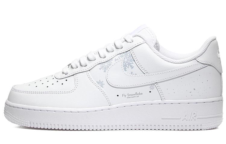 Nike Air Force 1 Low-Top Skateboard Shoes Men's Pure White