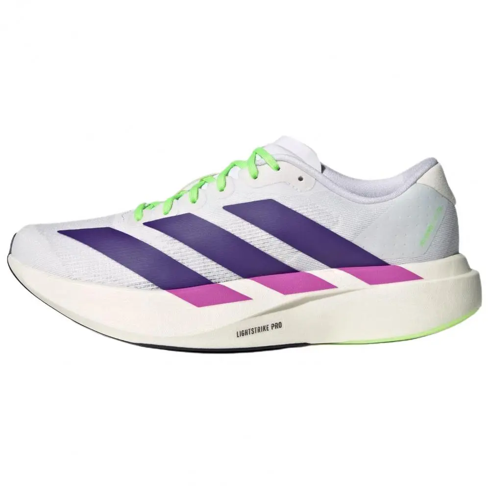 Adidas Adizero Evo SL Slip Resistant, Abrasion Resistant, Rebound Resistant Training Running Shoes Women's White Purple