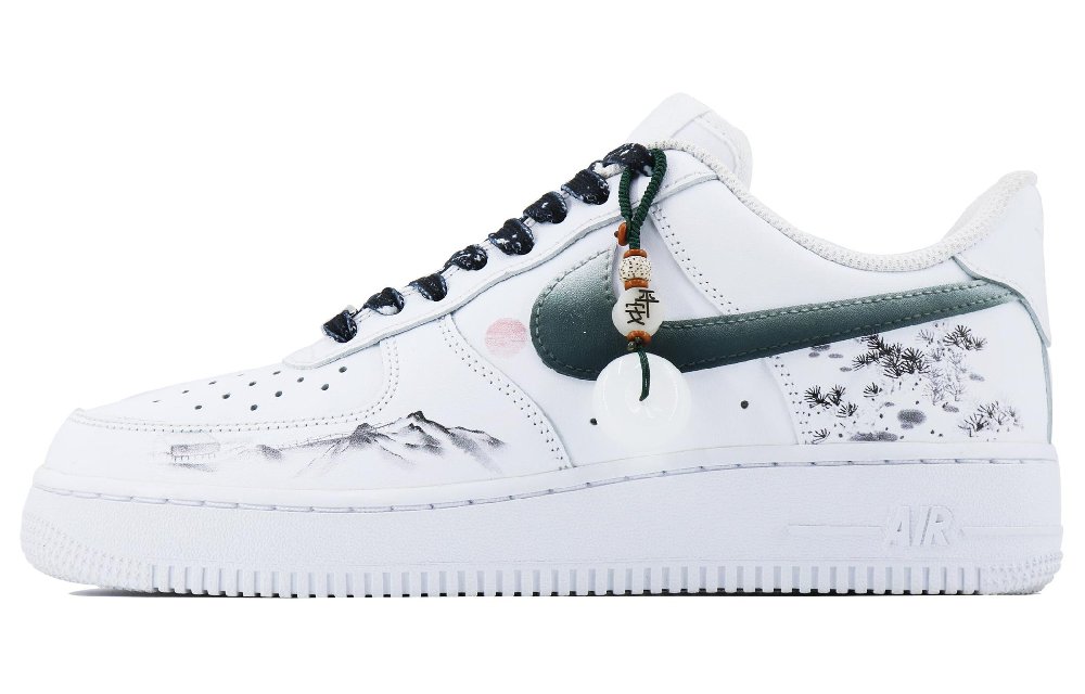 Nike Air Force 1 Mountain And Water People SDS Low Top Skateboard Shoes Men's White