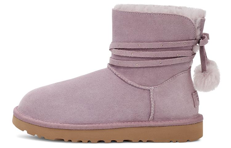 UGG Mini Bailey Bow Pom 'Taupe Purple' Women's