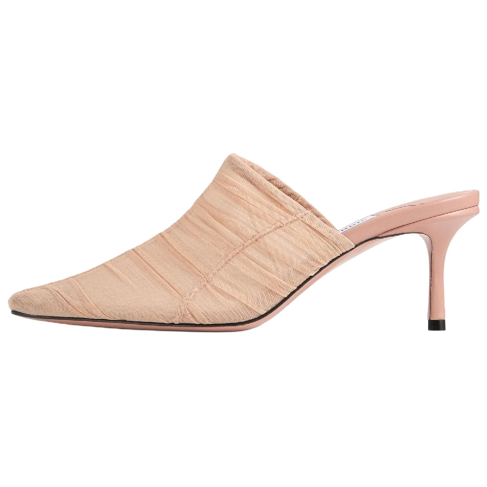 Jimmy Choo Closed Toe Slippers 6.5cm Women's Pink