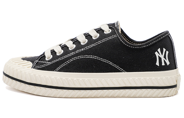 MLB Playball Wear-Resistant Low-Top Canvas Shoes Unisex Black