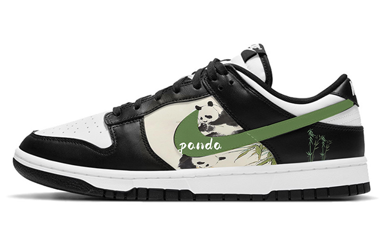 Nike Dunk Low Low-Top Skateboard Shoes Men's Black White