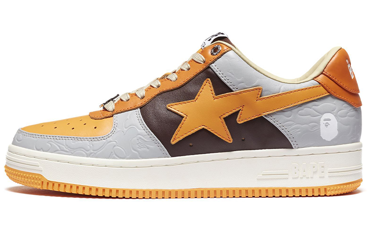 BAPE A BATHING APE Bape Sta Low Grey Orange