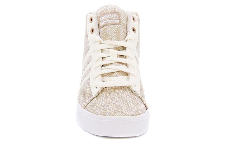 Adidas CF Daily QT Abrasion Resistant Breathable High Top Skateboard Shoes Unisex Beige купить в интернет-магазине Yoocart с быстрой доставкой по России.