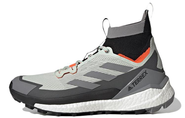 Adidas TERREX FREE HIKER 2.0 2 Anti-Slip Wear-Resistant Mid-Top Outdoor Shoes Men's Gray Black