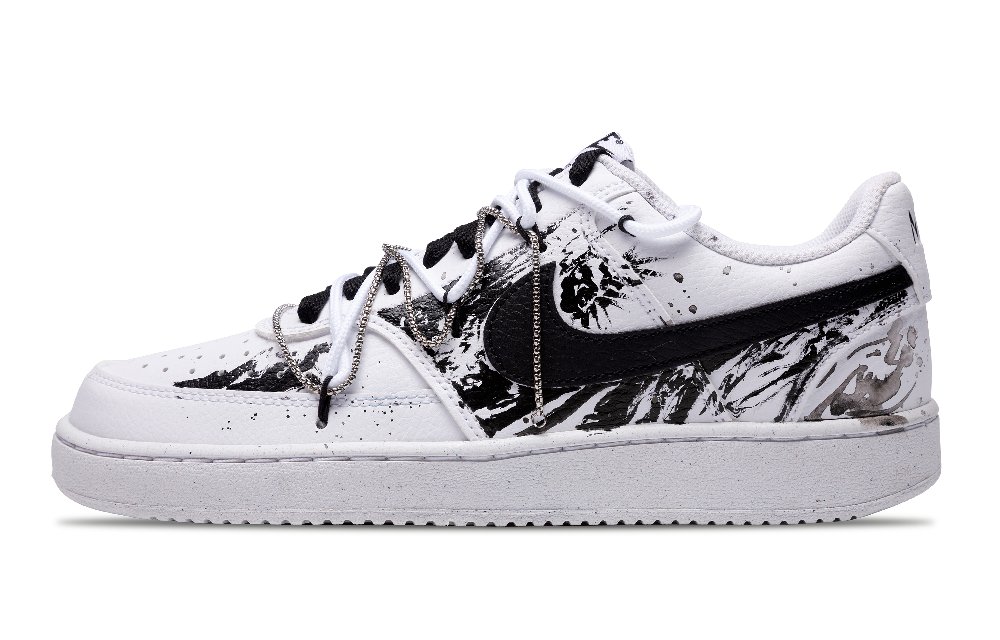Nike Court Vision 1 Joy Ink Fragrance Book Rhythm Wear-Resistant Low-Top Skateboard Shoes Men White
