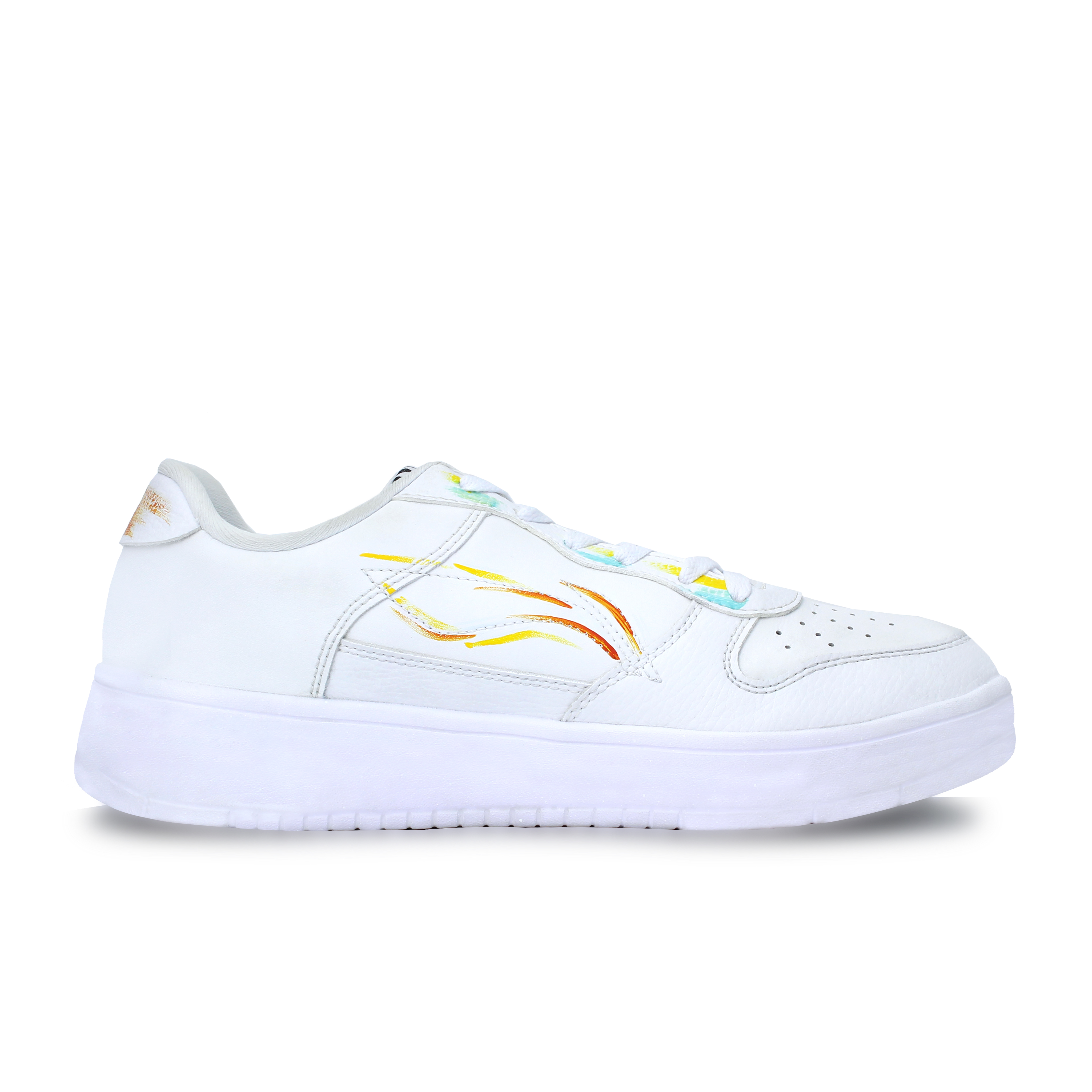 LiNing Pontoon Boats Wear resistant And Lightweight Low top Skateboard Shoes Unisex White