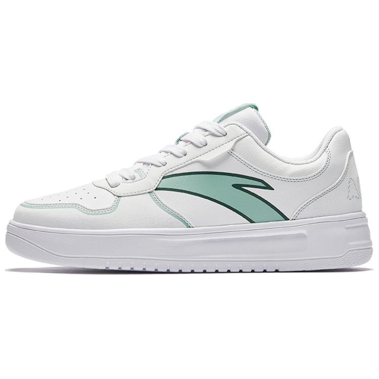 Anta Anti-Slip Wear-Resistant Low-Top Skateboard Shoes Men's White Green