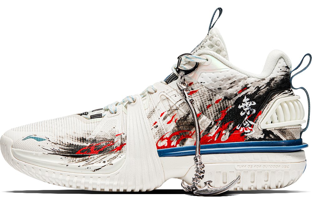 LiNing Storm 2024 Cushioning, Breathable, Lightweight Low Top Basketball Shoes Men's Red Blue Phantom