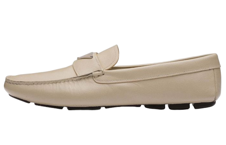 PRADA Triangle-logo Penny-slot Loafers