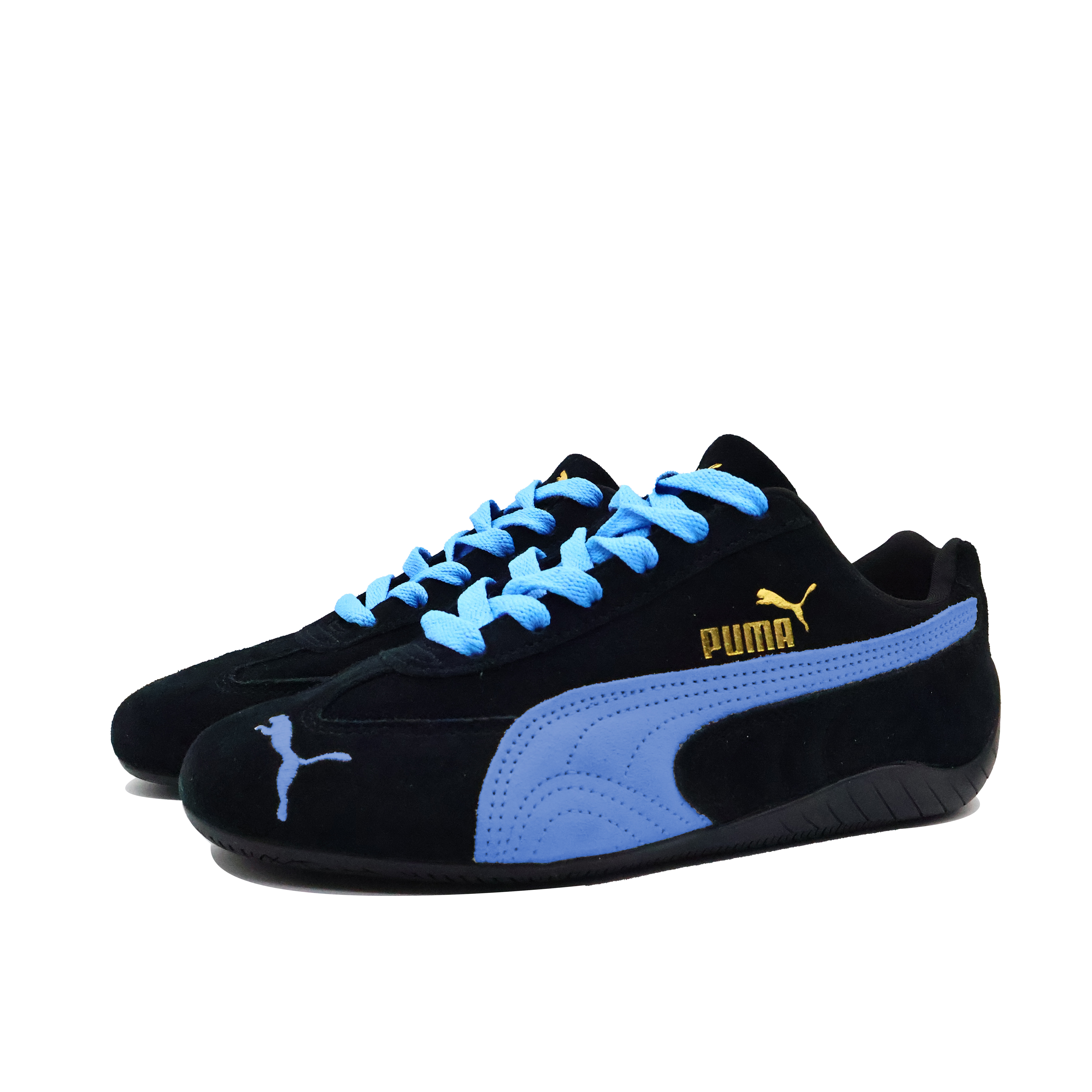 PUMA Speedcat Amazonite Ode Shock Absorbers Slip Resistant Abrasion Resistant Low Top Casual Shoes Unisex Black Blue купить в интернет-магазине Yoocart с быстрой доставкой по России.