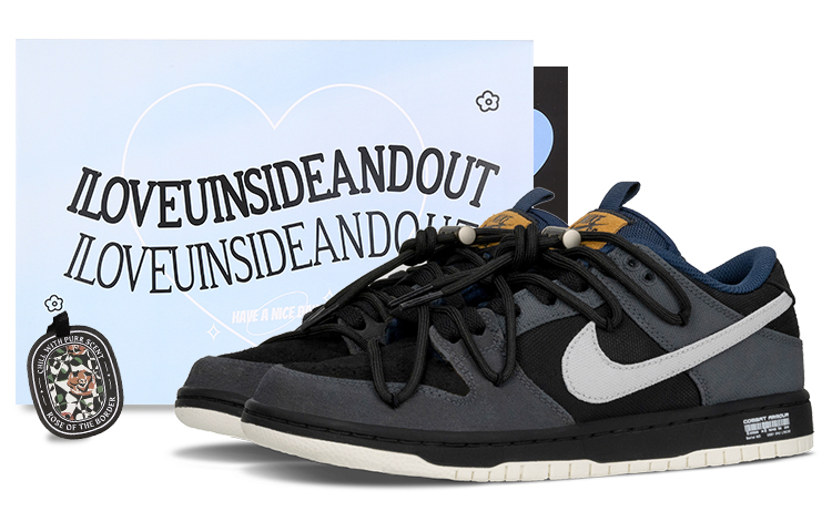 Nike Dunk SB Meteorite Low-Top Skateboard Shoes Men's Gray Black
