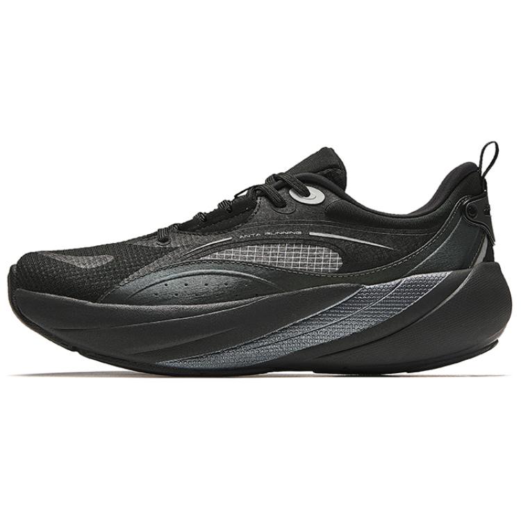 Anta Running Collection Anti Slip Wear Resistant Low Top Casual Running Shoes Women's Black Silver